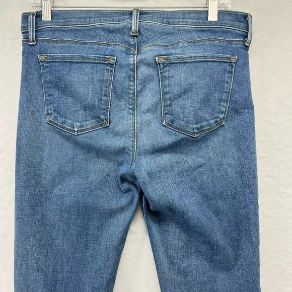 J Brand Jeans Women's Sz 30 Blue Skinny Stretch Medium Wash Denim 5 Pocket Ankle - Picture 11 of 12